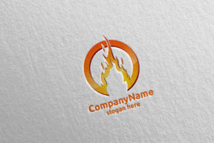 3D Fire Flame Element Logo Design 4: A Dynamic Solution for High-Impact Branding