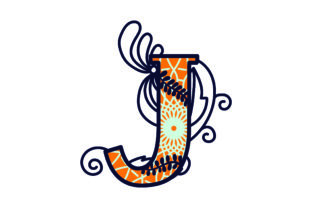 3D Layered Alphabet J for Creative Projects