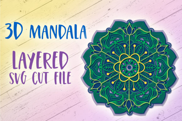 3D Mandala 3D Papercut Mandala: Layered Art for Designers