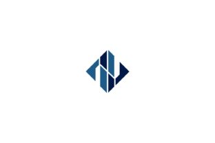 N Letter Logo in Square