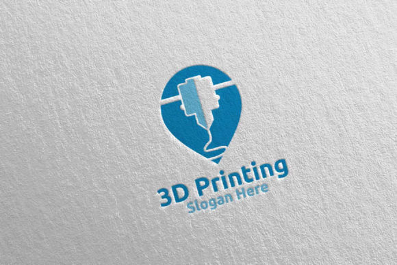 Pin Locator 3D Printing Company Logo 63: A Versatile Brand Identity for Modern Print Services