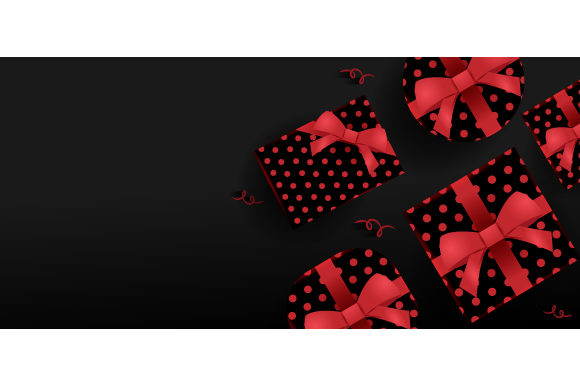 Unveiling the Black 3D Gift Boxing Day Background: A Modern Design Solution